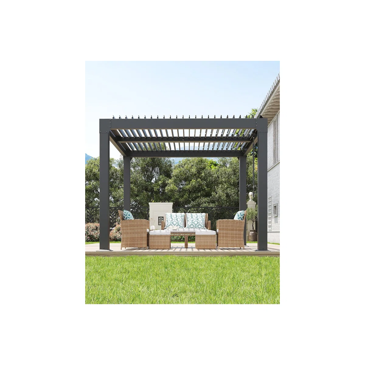 Louvered+Pergola+with+Adjustable+Roof,+Reinforced+Aluminum+Frame+&+Drainage+System+for+Patio-119317948